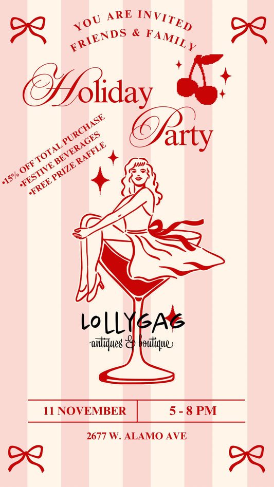 Friends & Family Holiday Party - Tuesday, November 11th; 5pm-8pm